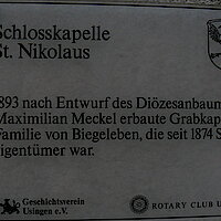 Infotafel Schlosskapelle